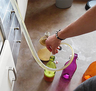 bottling beer