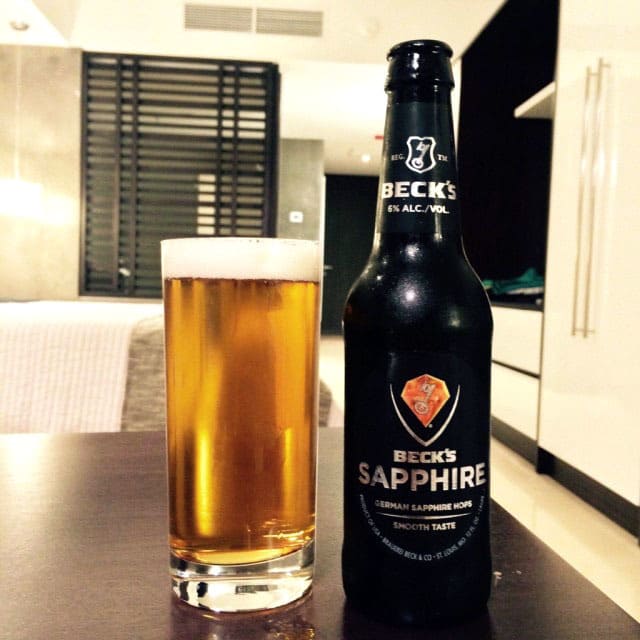 beck's sapphire german pilsner