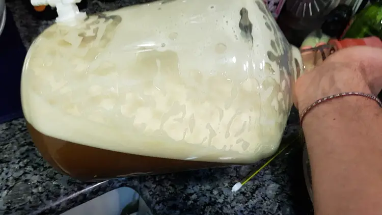 aerating wort by shaking fermenter