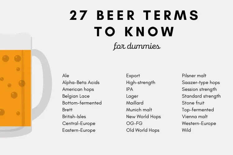 beer terms