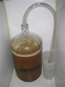 carboy with large blow off