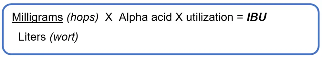 example ibu formula