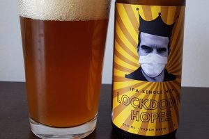 lockdown hopes beer with cool label