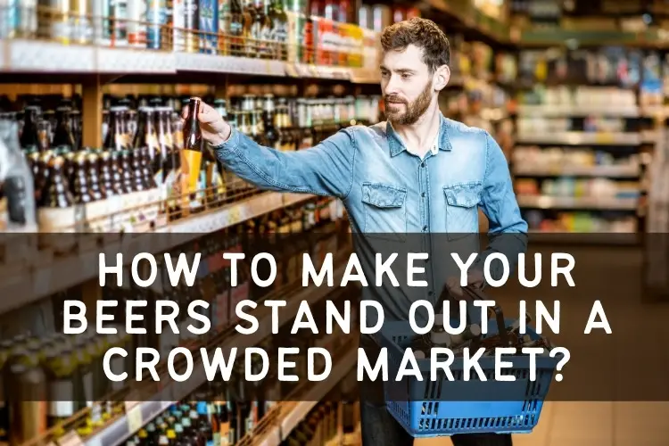 picking craft beer in supermarket