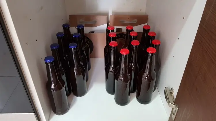 storing homebrew bottles